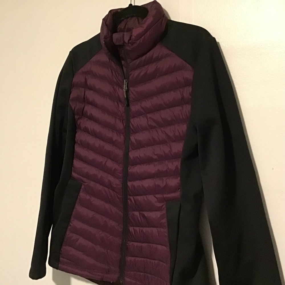 32 Degrees Heat Black and Plum Jacket - Picture 6 of 6